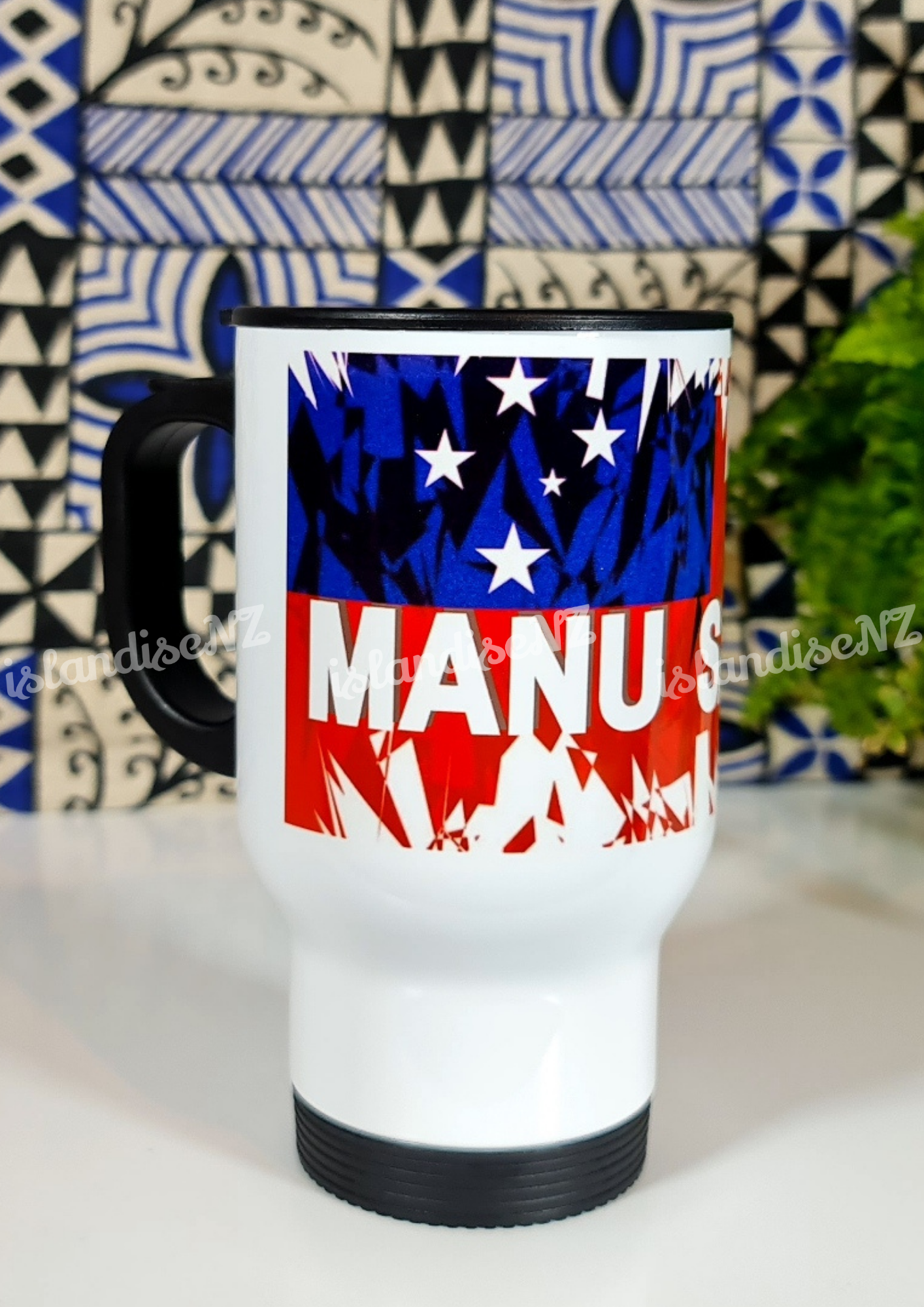 MANU SAMOA - 15oz/440ml Stainless Steel Travel Mug