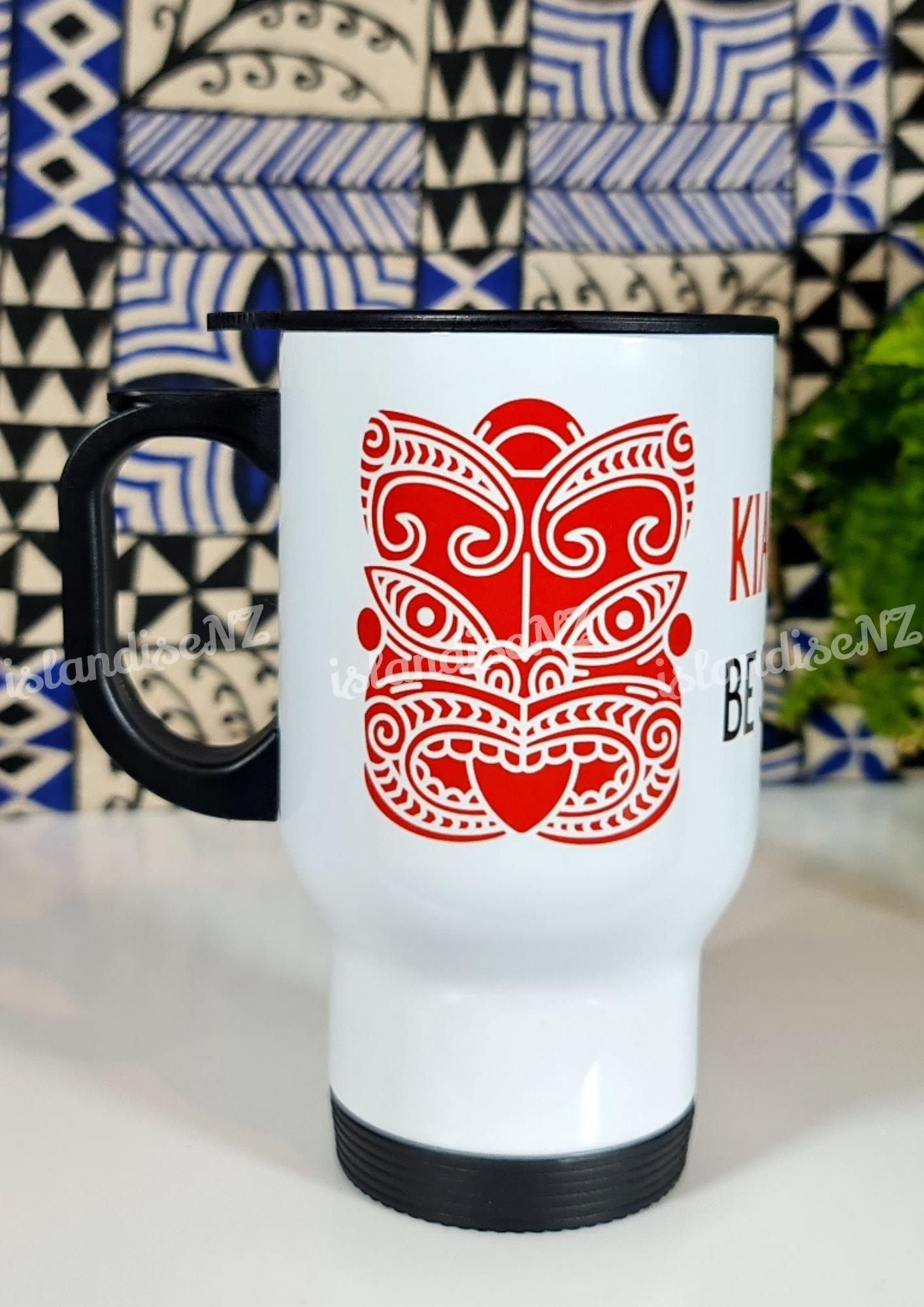KIA KAHA/BE STRONG - 15oz/440ml Stainless Steel Travel Mug