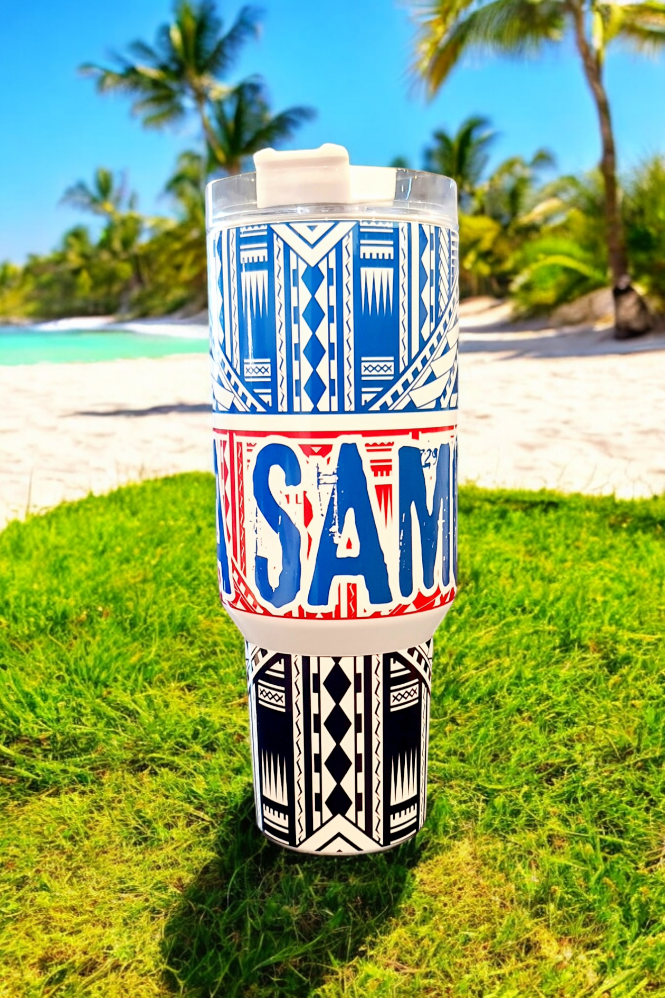 TOA SAMOA MAGIC - 1.2 Litre/40oz Stainless Steel Tumbler with handle