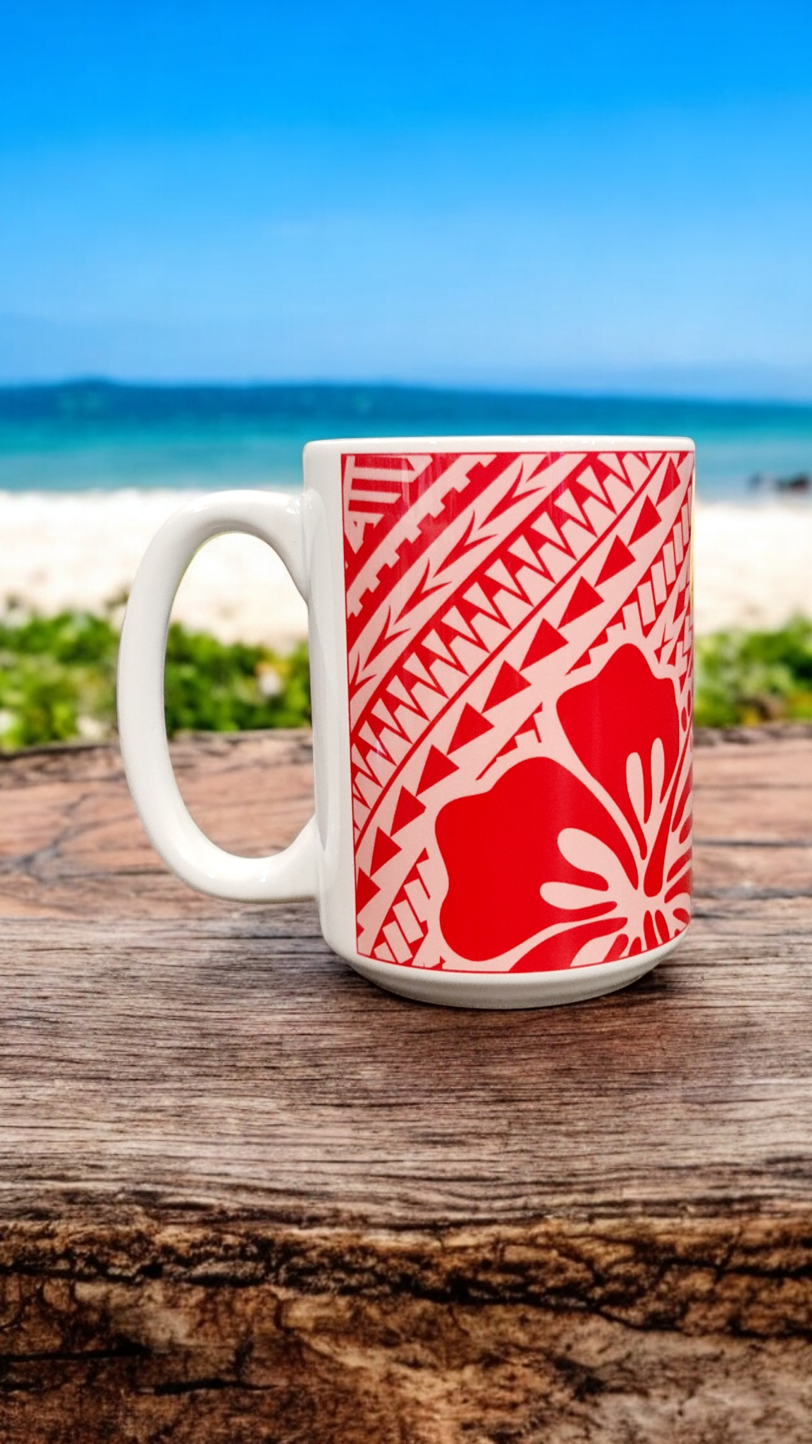 PINIKI BEAUTY - 15oz/440ml White Ceramic Mug