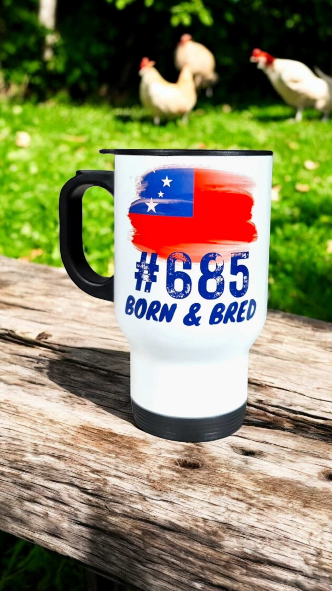 #685 BORN & BRED - 15oz/440ml Stainless Steel Travel Mug