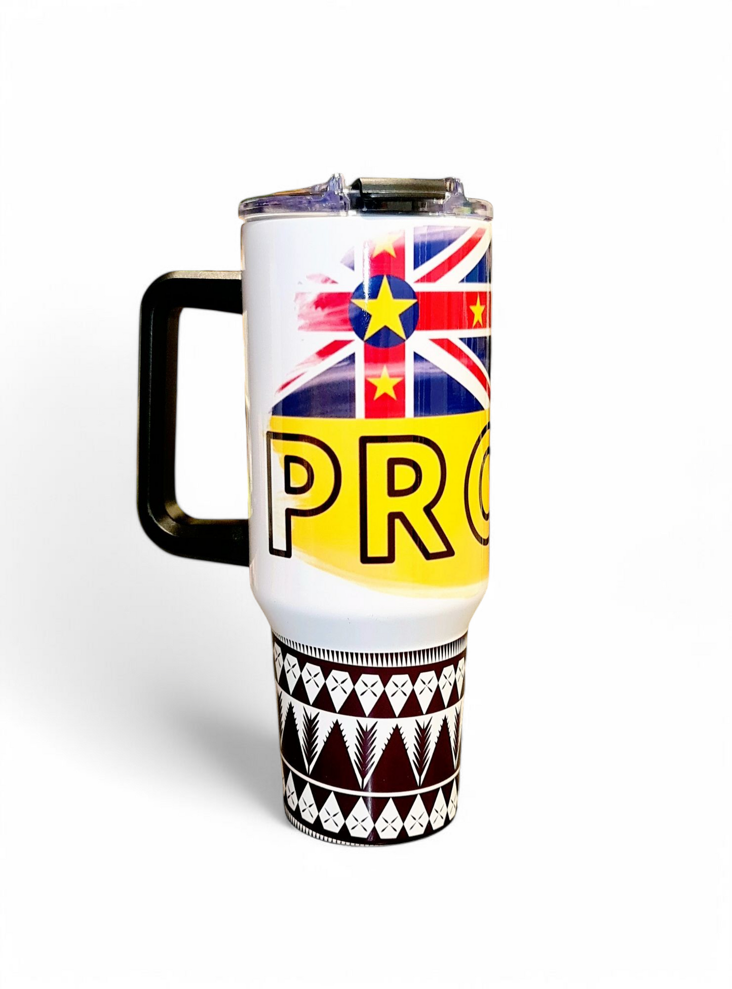 NIUE PROUD - 1.2 Litre/40oz Stainless Steel Tumbler with handle