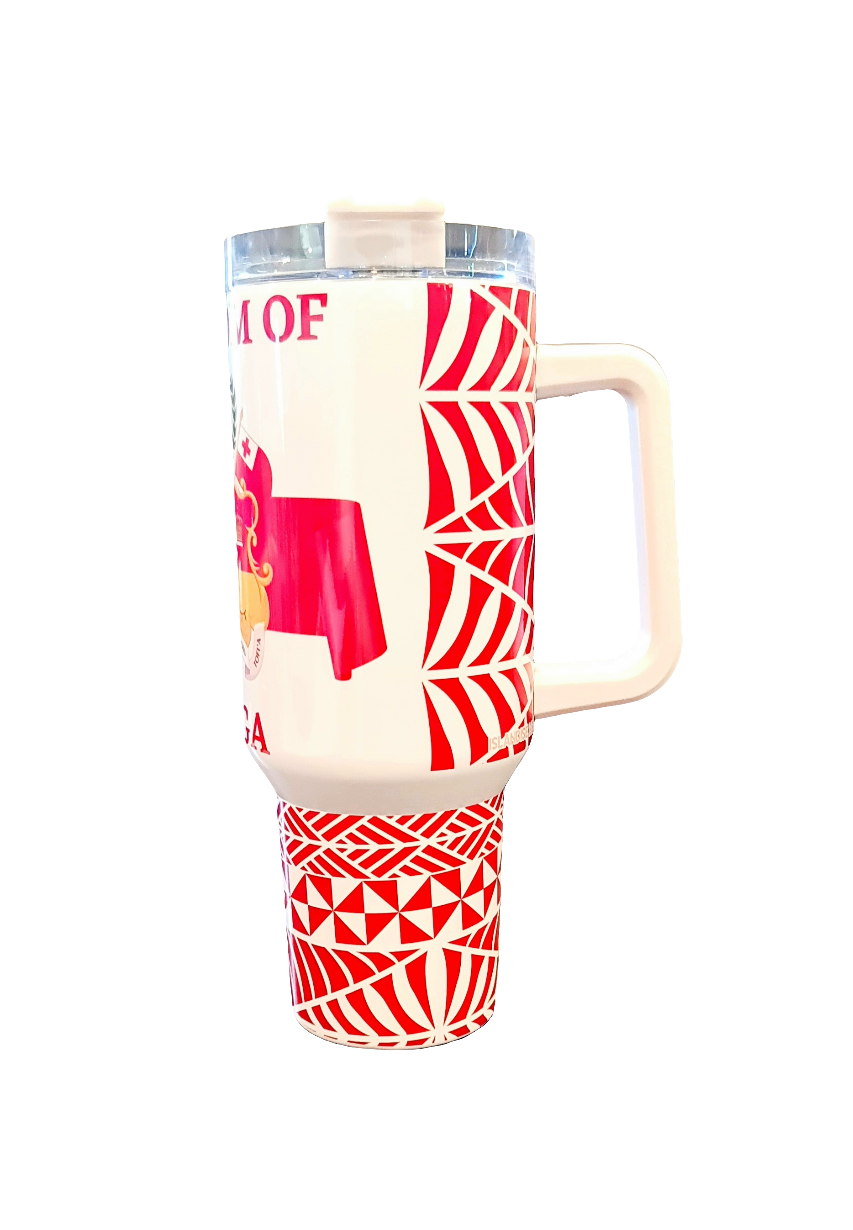 KINGDOM OF TONGA - 1.2 Litre/40oz Stainless Steel Tumbler with handle