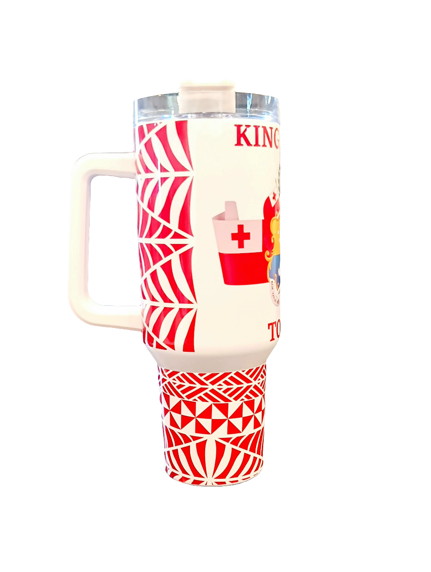 KINGDOM OF TONGA - 1.2 Litre/40oz Stainless Steel Tumbler with handle