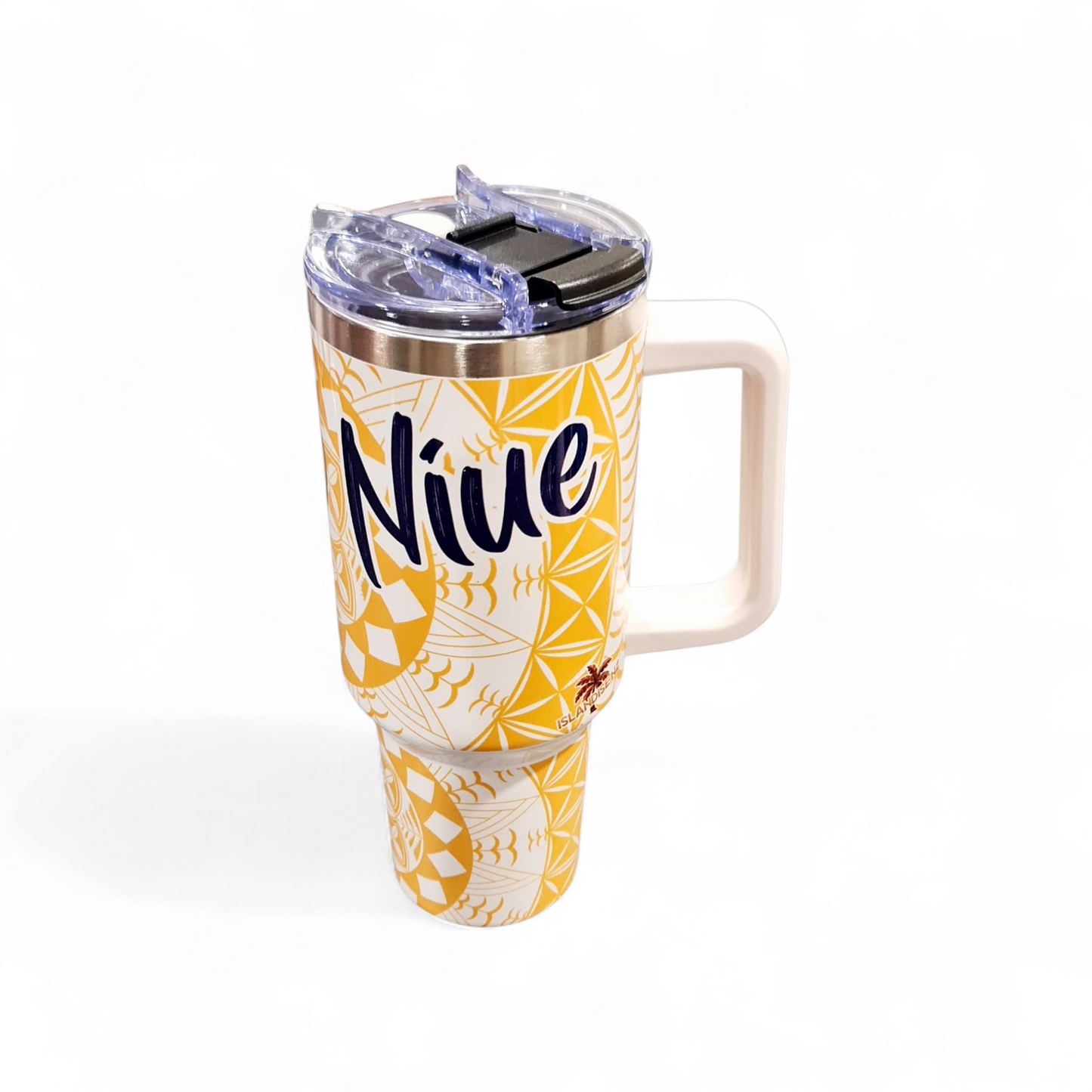 I LOVE NIUE - 1.2Litre/40oz Stainless Steel Tumbler with Handle