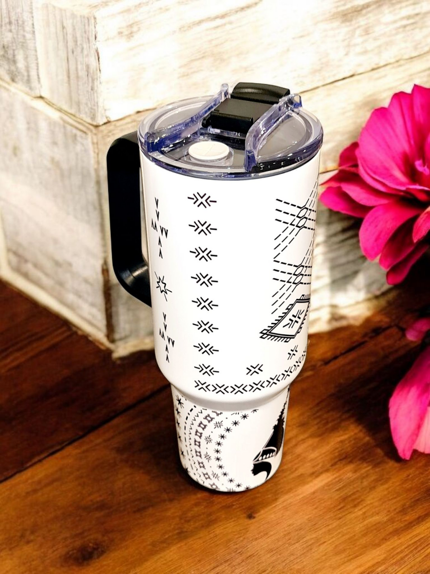 MALU - 1.2Litre/40oz Stainless Steel Tumbler with Handle