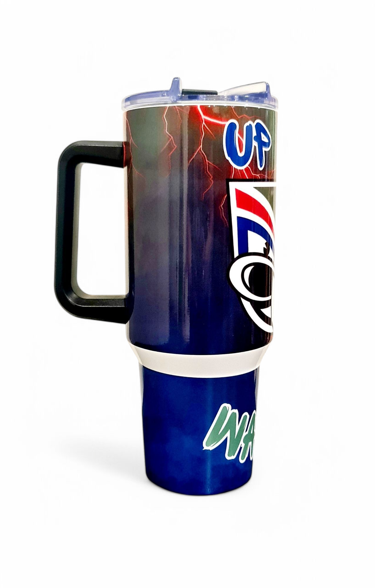 UP THE WAHS! - 1.2Litre/40oz Stainless Steel Tumbler with Handle