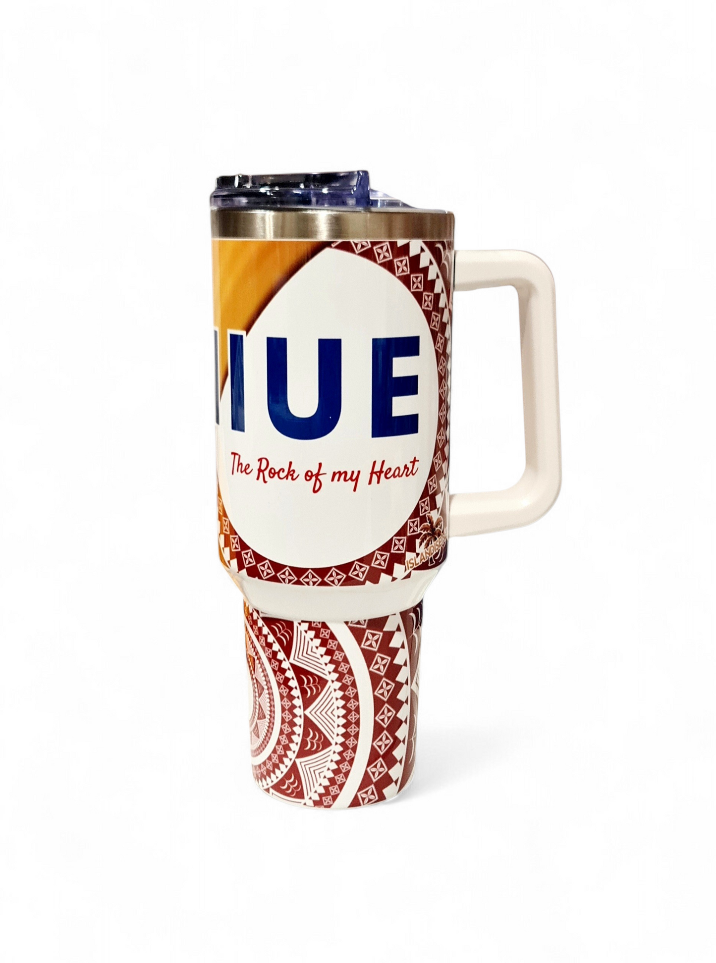 NIUE THE ROCK OF MY HEART - 1.2Litre/40oz Stainless Steel Tumbler with Handle
