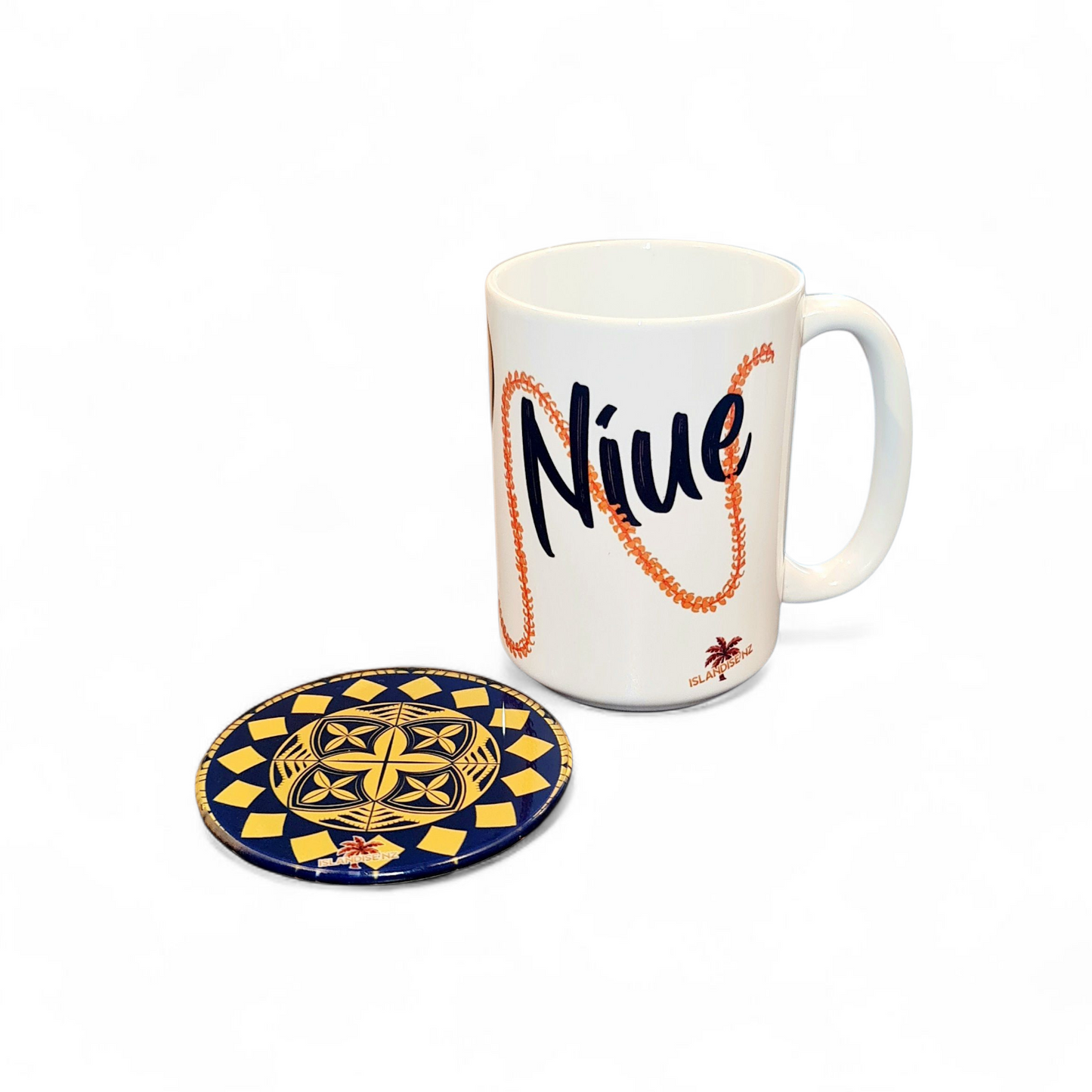 I LOVE NIUE - Matching Mug & Coaster Set