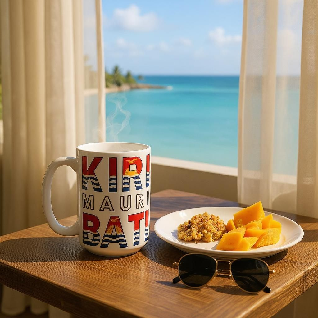MAURI KIRIBATI - 15oz/440ml White Ceramic Mug