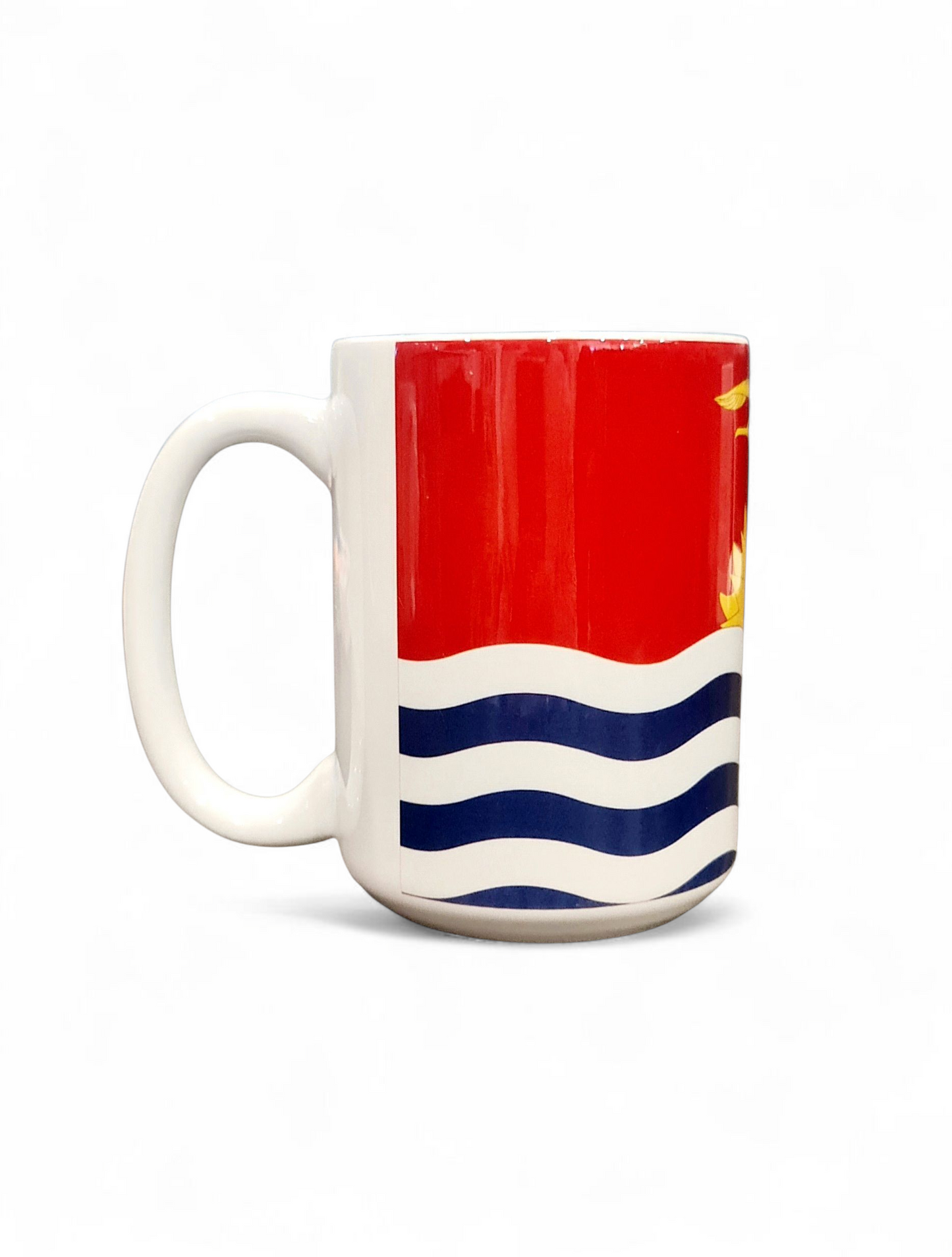 KIRIBATI FLAG - 15oz/440ml White Ceramic Mug