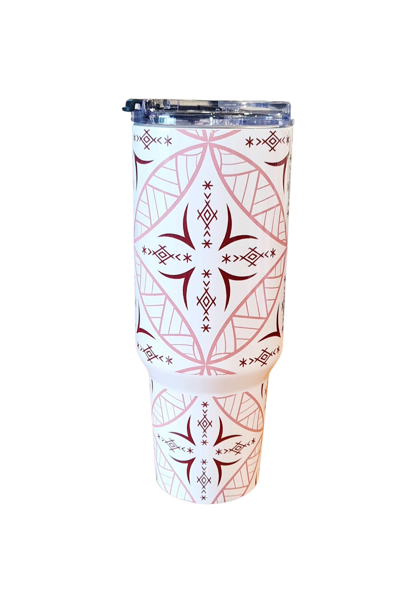 MALU FLOWER - 1.2 Litre/40oz Stainless Steel Tumbler with Handle