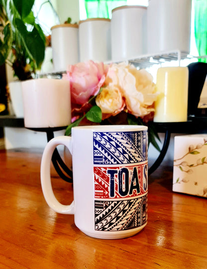 TOA SAMOA 'MAGIC' - 15oz/440ml White Ceramic Mug