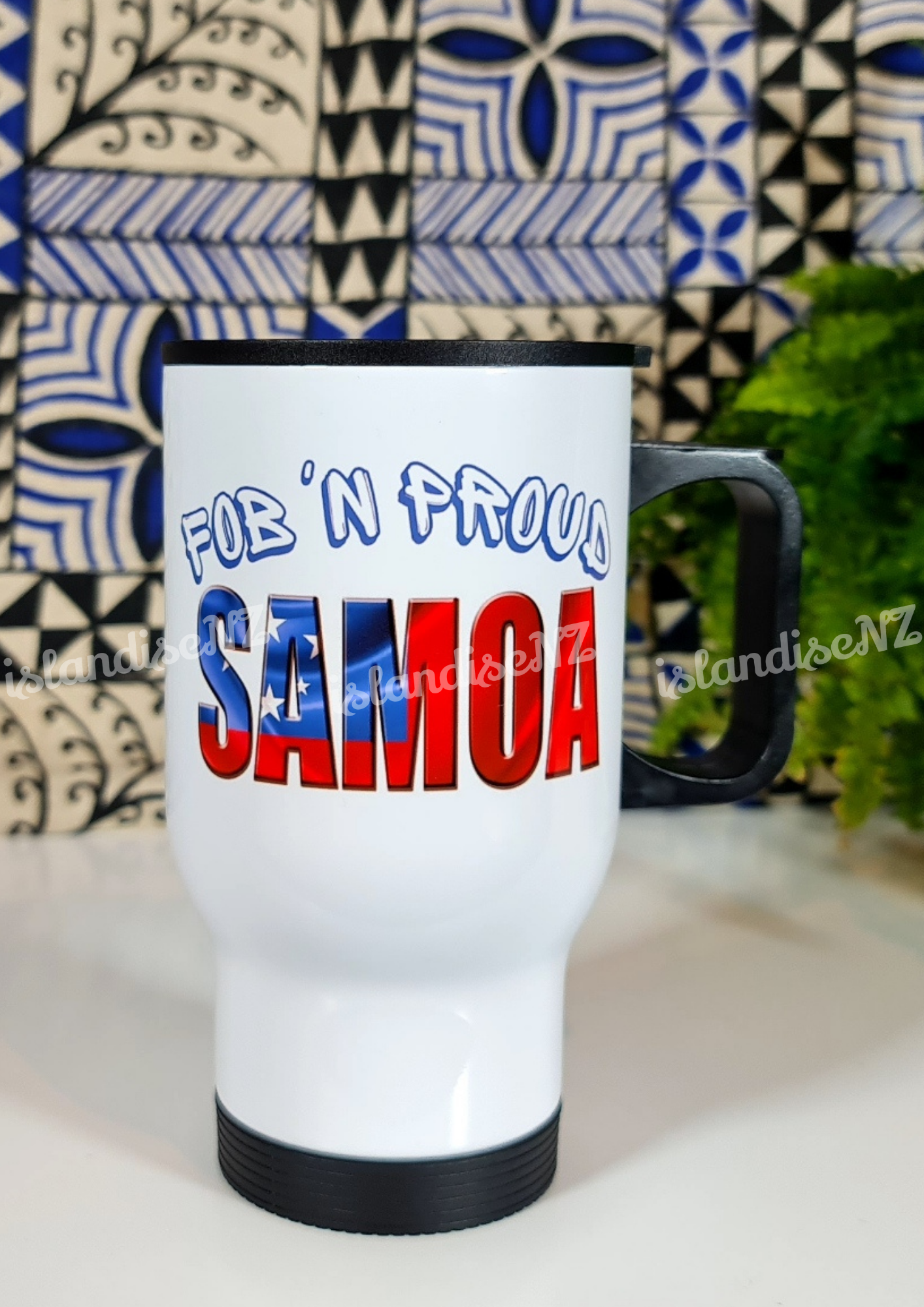 FOB 'N PROUD SAMOA - 15oz/440ml Stainless Steel Travel Mug