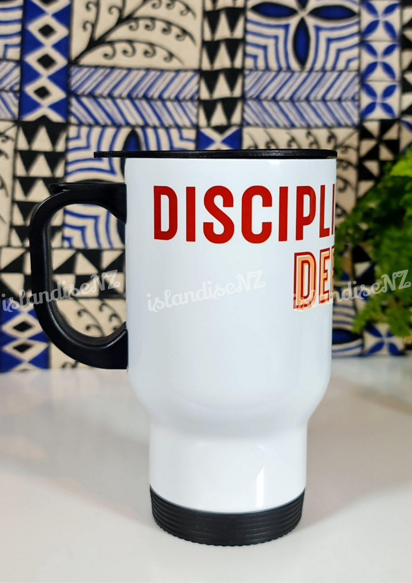 DISCIPLINE, DEFENCE, DACKLE - 15oz/440ml Stainless Steel Travel Mug