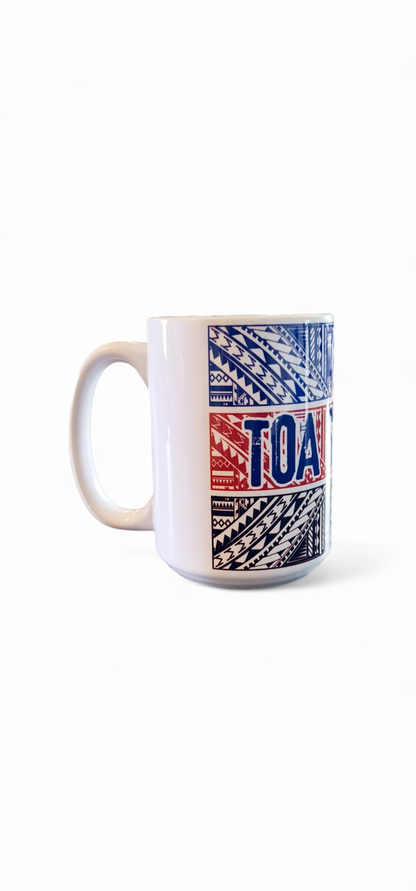 TOA SAMOA 'MAGIC' - 15oz/440ml White Ceramic Mug