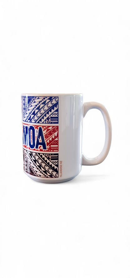 TOA SAMOA 'MAGIC' - 15oz/440ml White Ceramic Mug