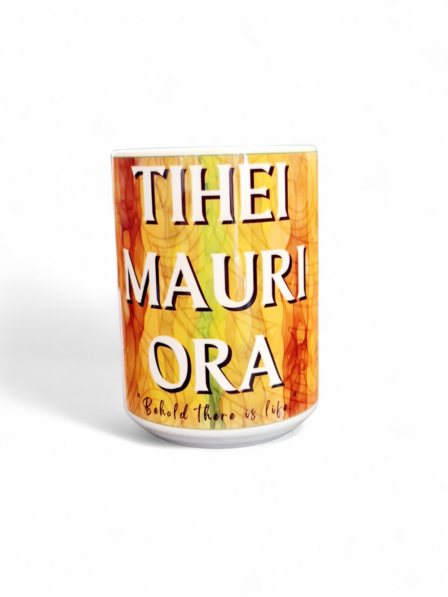 TIHEI MAURI ORA - 15oz/440ml White Ceramic Mug