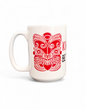 KIA KAHA/BE STRONG - 15oz/440ml White Ceramic Mug