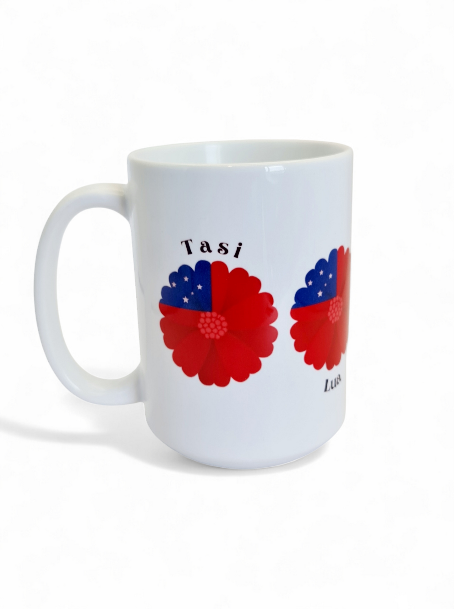 TASI, LUA, TOLU, FA - 15oz/440ml White Ceramic Mug