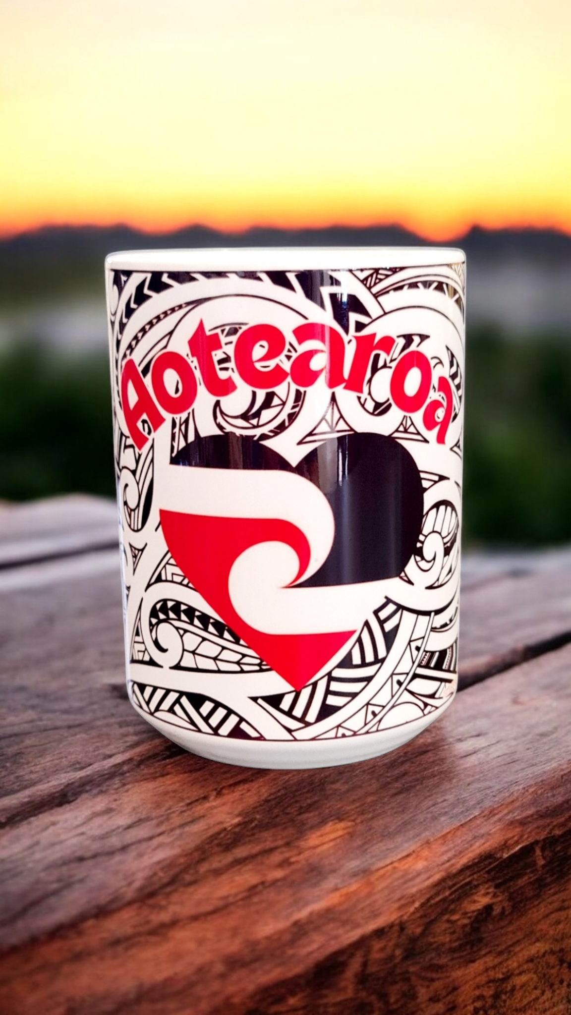 AOTEAROA ❤️ - 15oz/440ml White Ceramic Mug