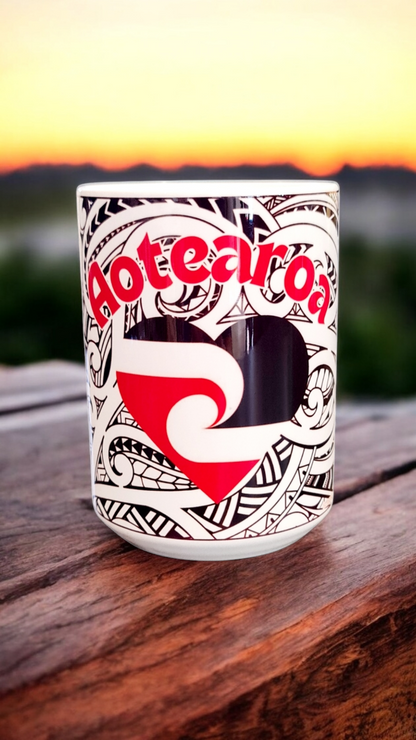 AOTEAROA ❤️ - 15oz/440ml White Ceramic Mug