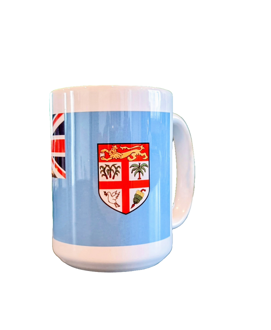 FIJI FLAG - 15oz/440ml White Ceramic Mug