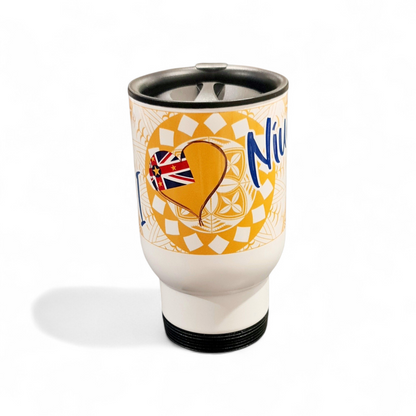 I LOVE NIUE - 15oz/440ml Stainless Steel Travel Mug
