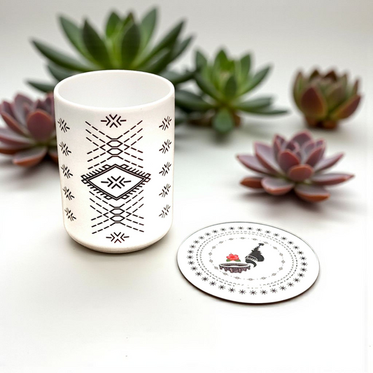 MALU - Matching Mug & Coaster Set
