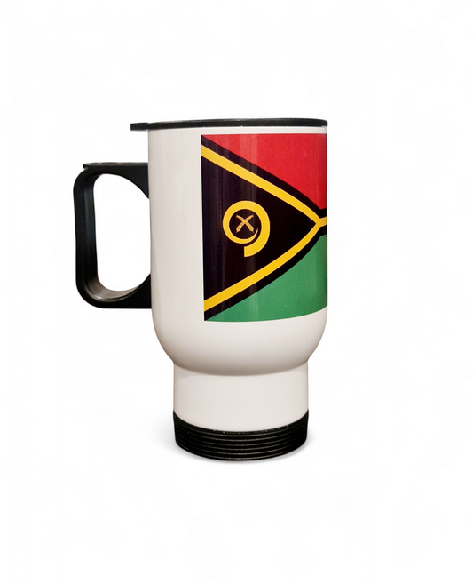 VANUATU FLAG - 440ml/15oz Stainless Steel Travel Mug