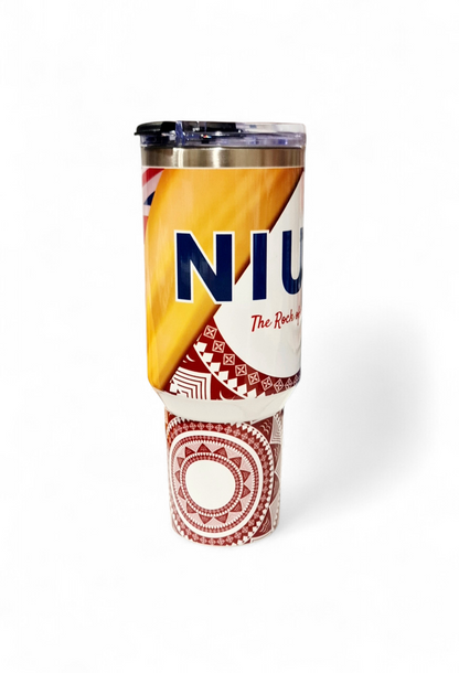 NIUE THE ROCK OF MY HEART - 1.2Litre/40oz Stainless Steel Tumbler with Handle