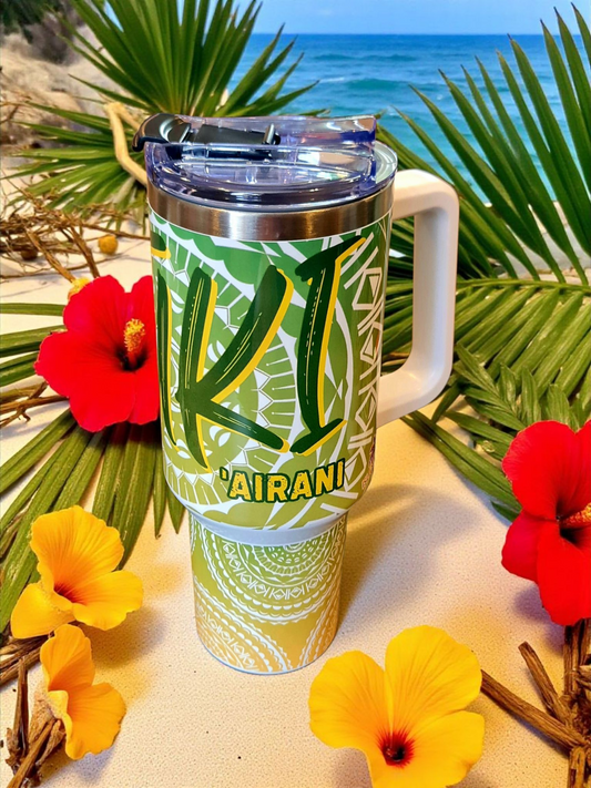 KŪKI 'AIRANI - 1.2 Litre/40oz Stainless Steel Tumbler with handle