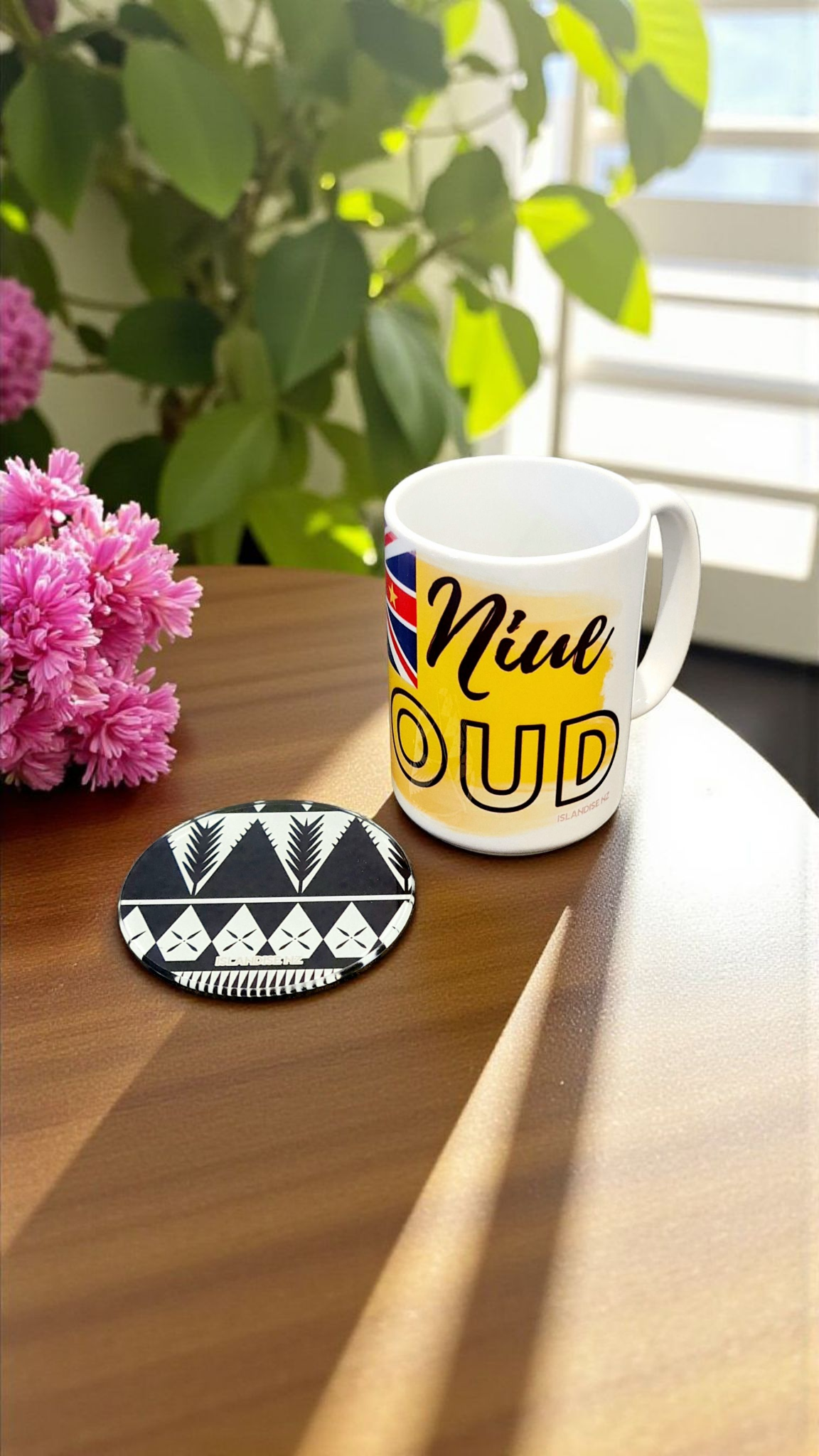 NIUE PROUD - Matching Mug & Coaster Set