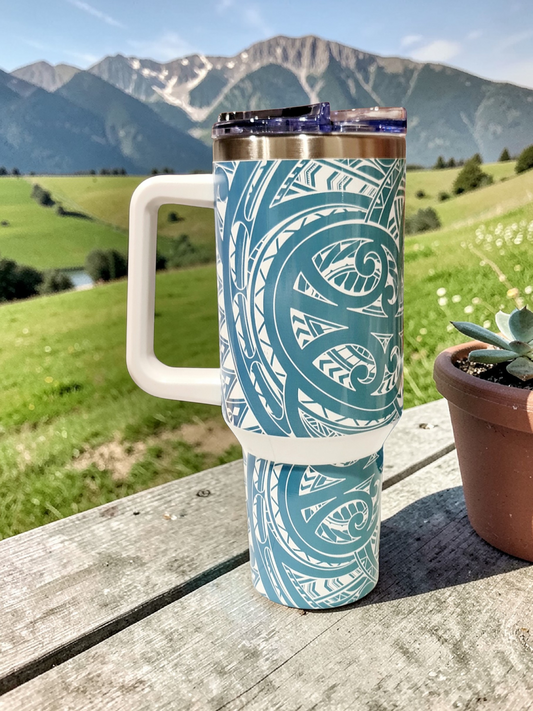 KĀKĀRIKI TREASURE - 1.2Litre/40oz Stainless Steel Tumbler with Handle