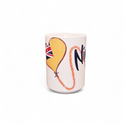 I LOVE NIUE - 15oz/440ml White Ceramic Mug