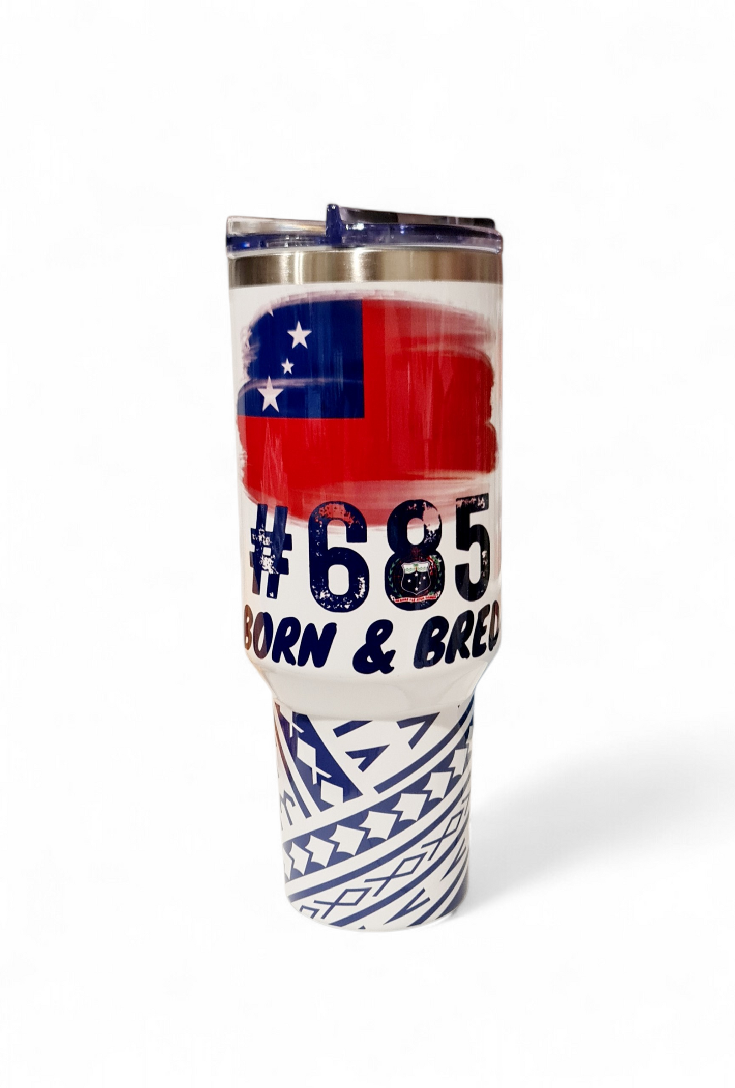 #685 BORN & BRED - 1.2Litre/40oz Stainless Steel Tumbler with Handle