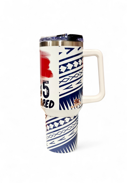 #685 BORN & BRED - 1.2Litre/40oz Stainless Steel Tumbler with Handle