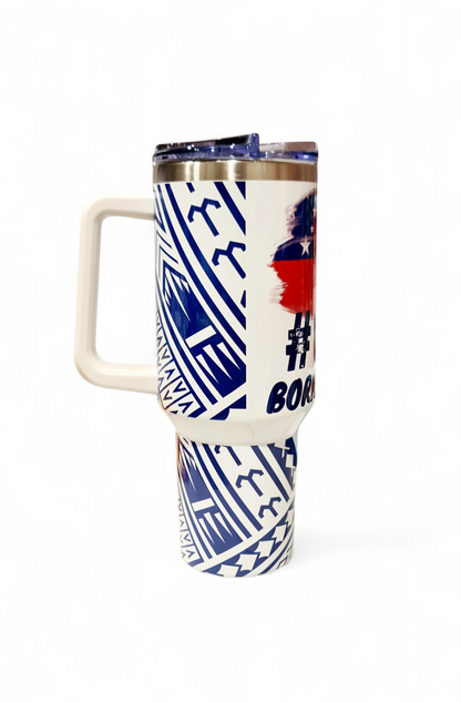 #685 BORN & BRED - 1.2Litre/40oz Stainless Steel Tumbler with Handle