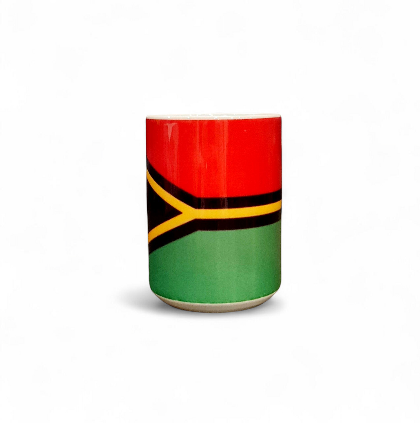 VANUATU FLAG - 440ml/15oz White Ceramic Mug