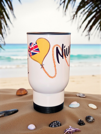 I LOVE NIUE - 15oz/440ml Stainless Steel Travel Mug